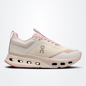 On Cloudnova X Running Shoe — Light Pink and Cream (Ice/Fade)